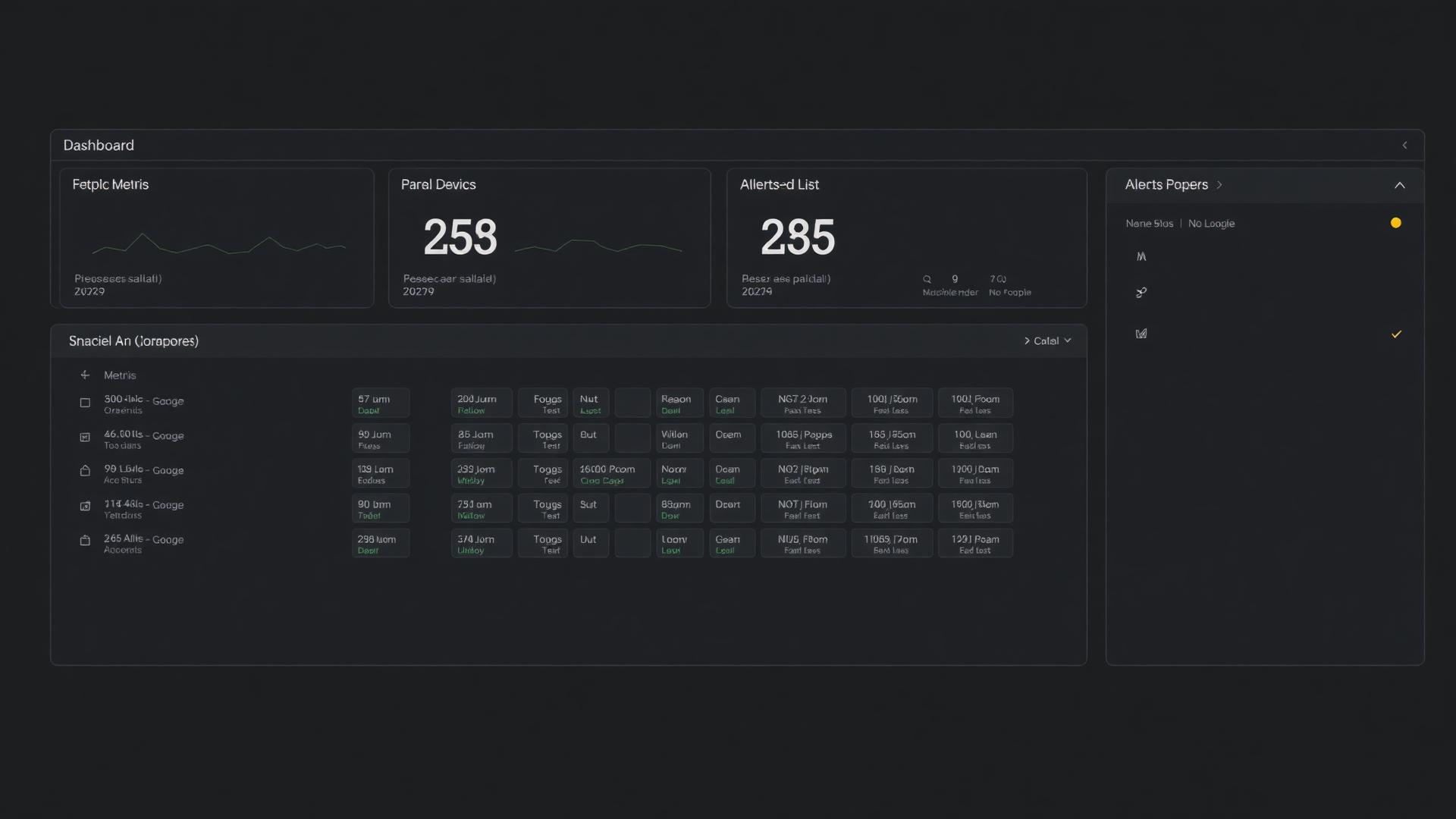 Device health dashboard